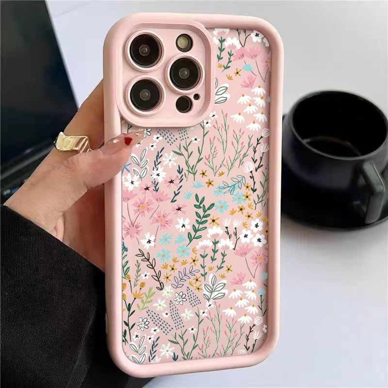 Phone Cases Amazon - Pink High-bamboo Floral Pattern iPhone Case