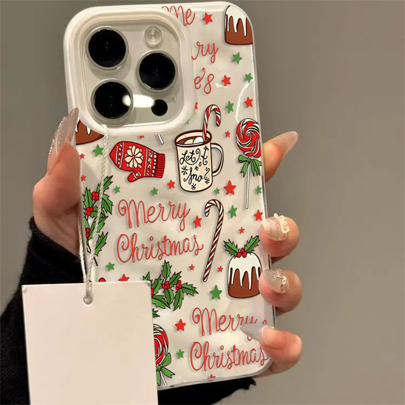 Phone Cases Cute Iphone 13 - Cute Festive Christmas Pattern Phone Case