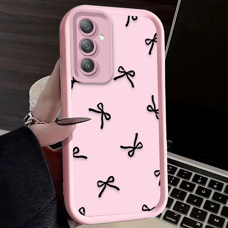 Black Love Heart Bowknot Case  - Phone Cases A14 Samsung review and price