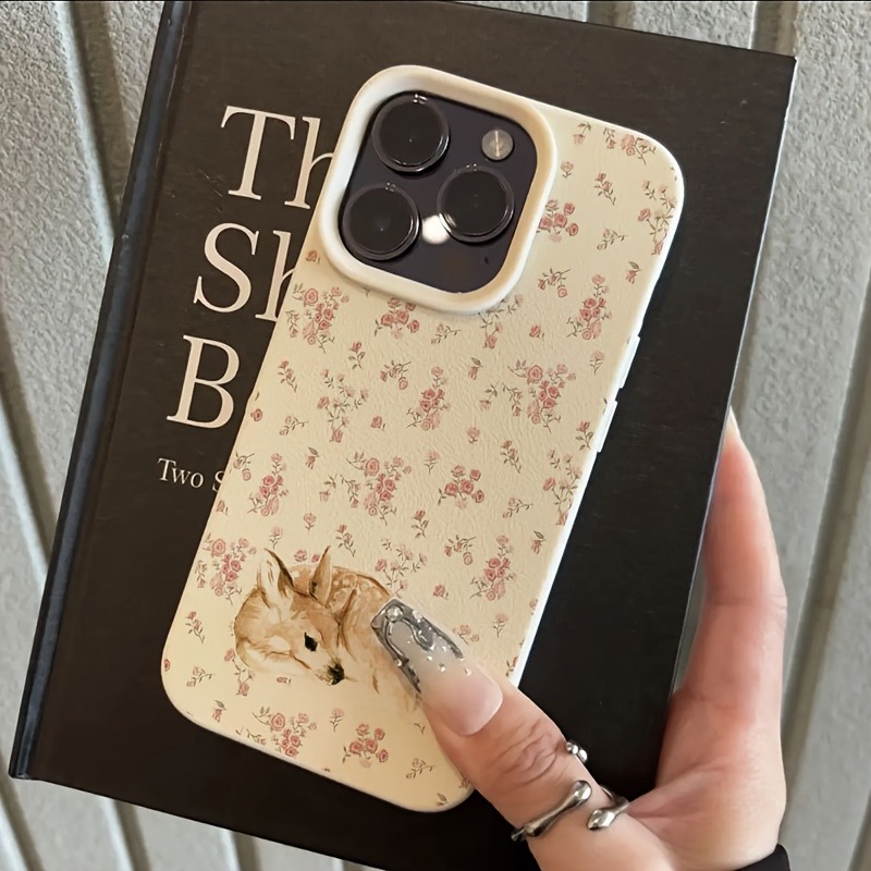 Cute Deer Full Floral Pattern  - Phone Cases Cute Iphone 13 review and price