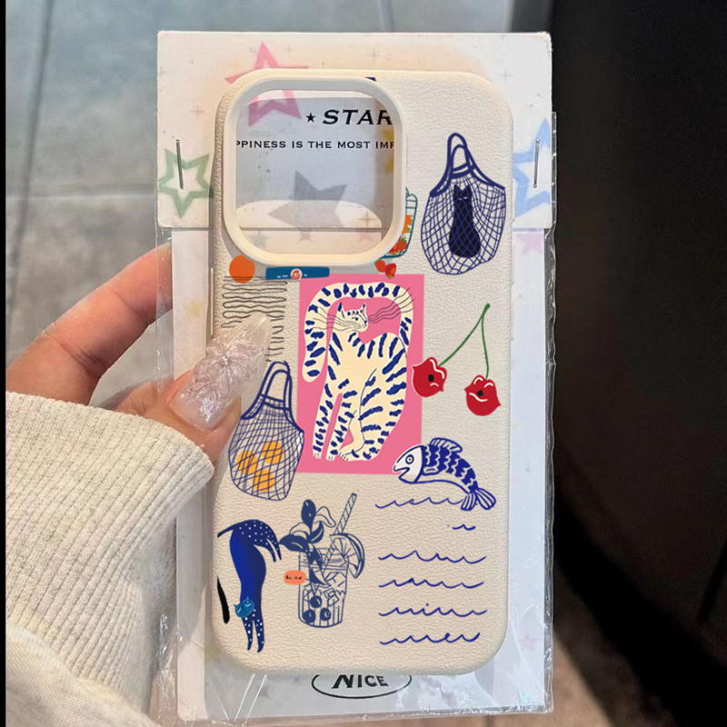 Cute Cherry Cat Print Phone Ca - Phone Cases Cute Iphone 13 review and price