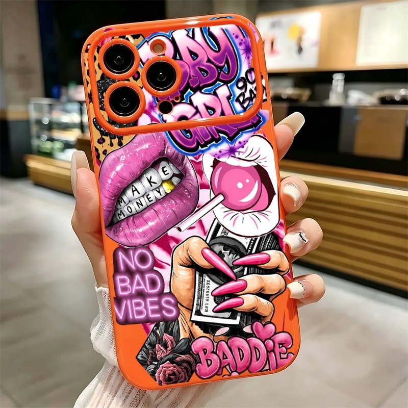 Hip Hop Pink Lips Baby Girl Gr - Phone Cases Amazon review and price