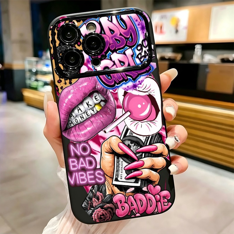 Hip Hop Pink Lips Baby Girl Gr - Phone Cases Amazon review and price