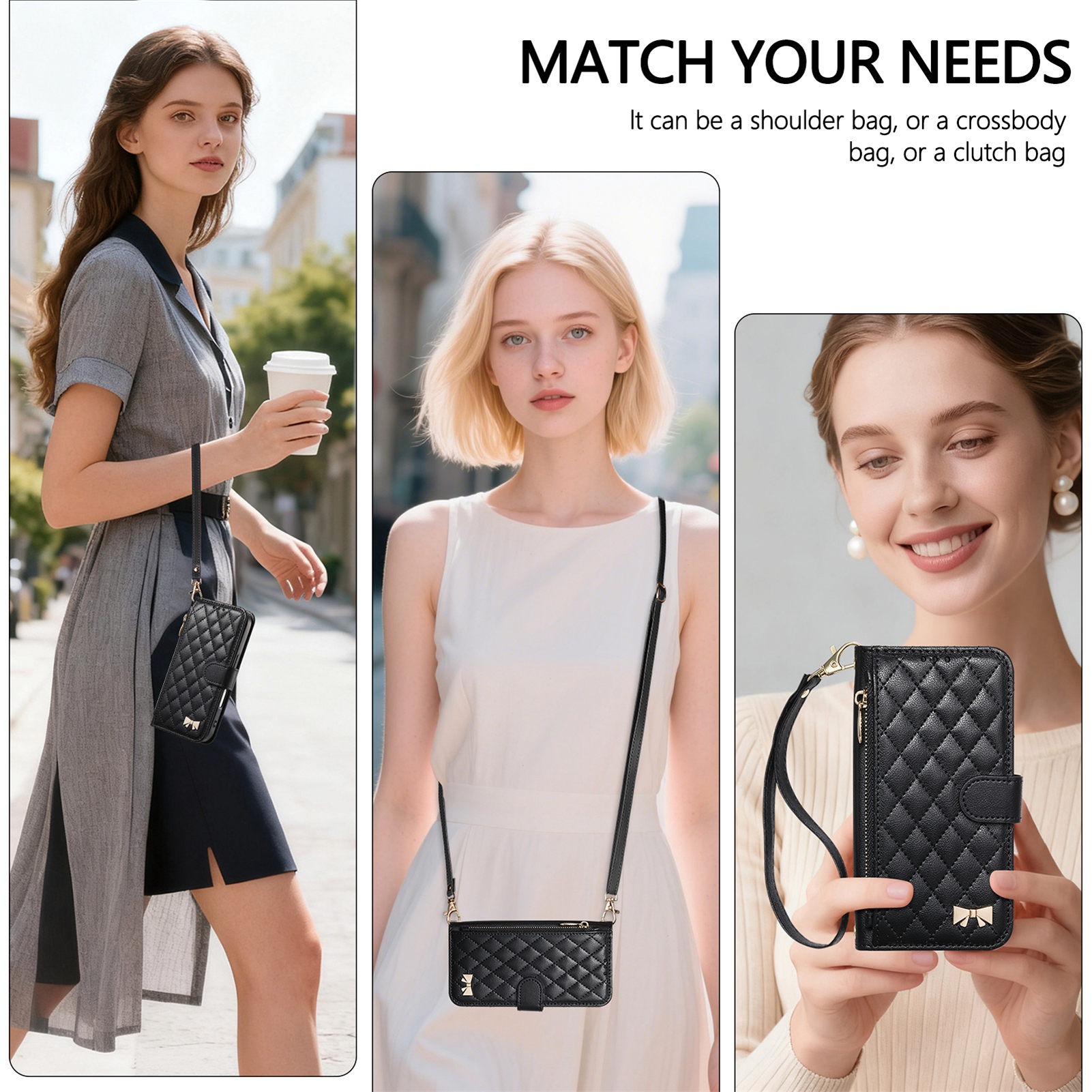 PU Leather Zipper Crossbody Wr - Phone Cases With Wallet review and price