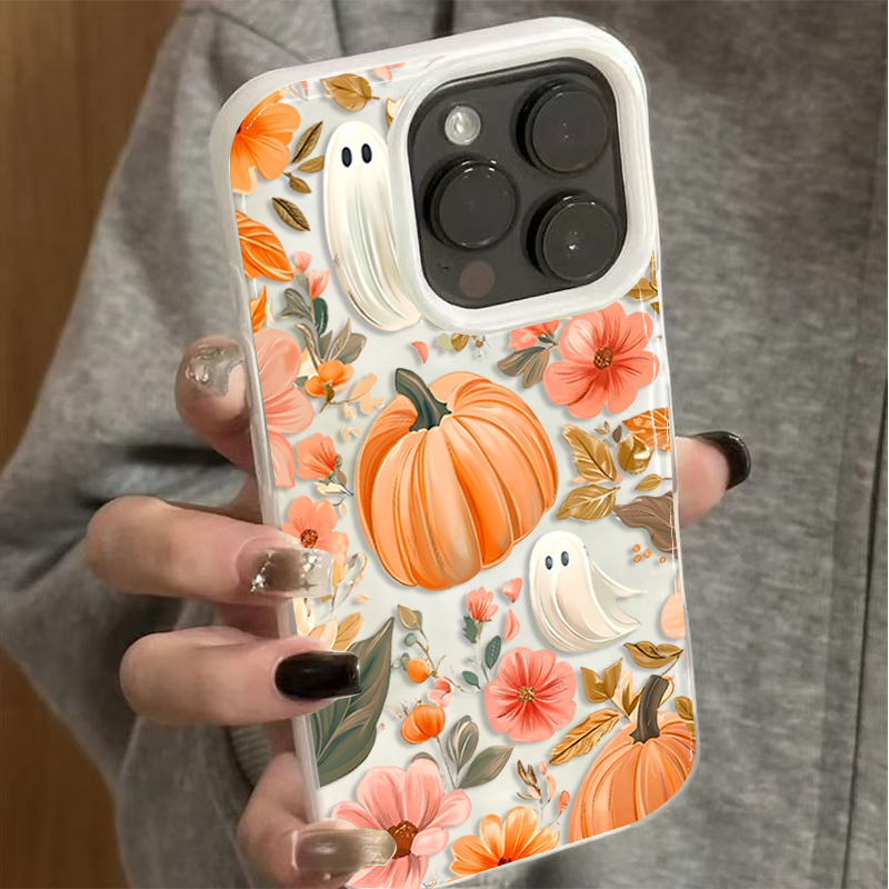 Autumn Fall Cute Ghost Pumpkin - Phone Cases Cute Iphone 13 review and price