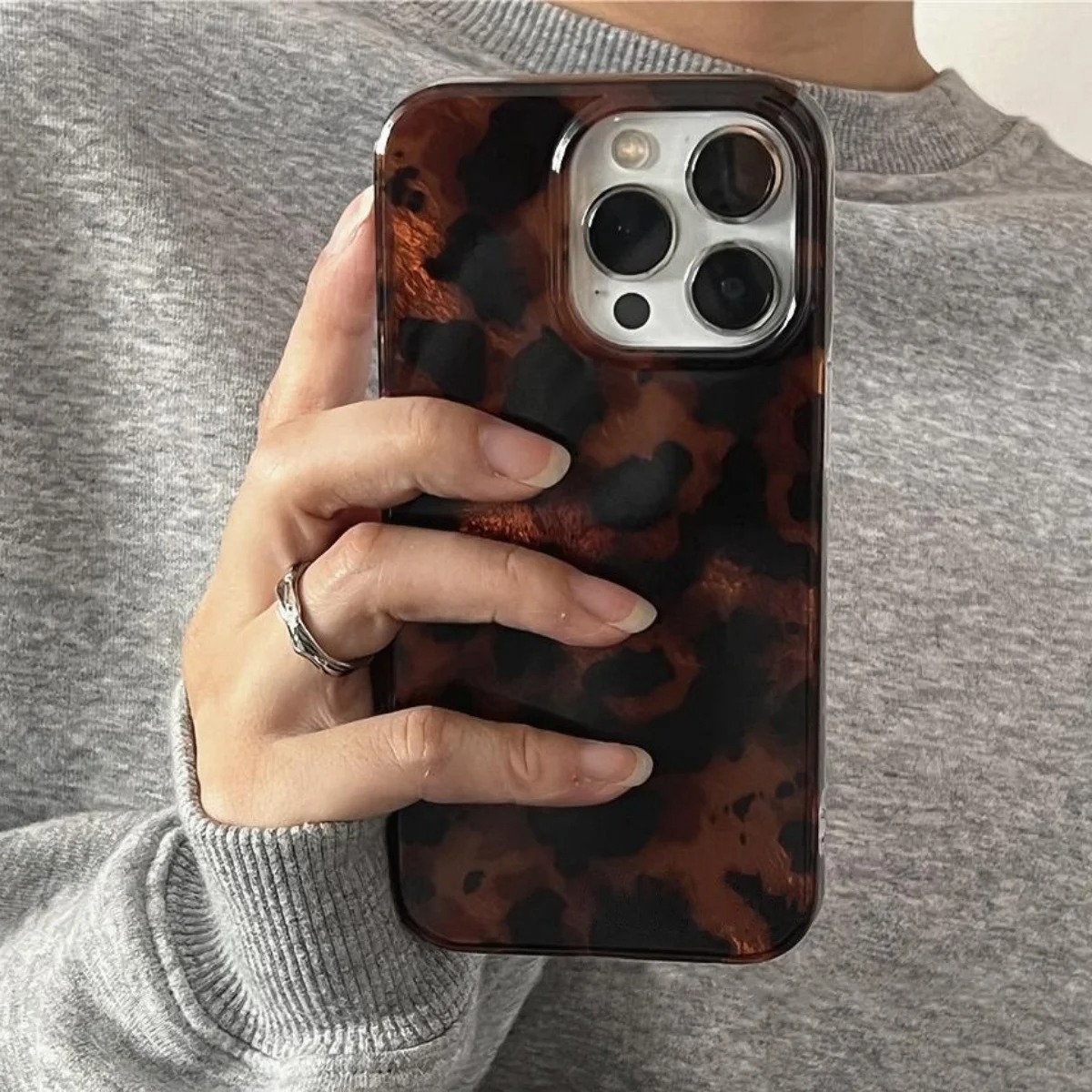 Retro Amber Texture Laser Phon - Phone Cases Mous review and price