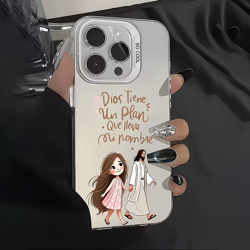 Cute Girl Walking With God Mat - Phone Cases Cute Iphone 13 review and price