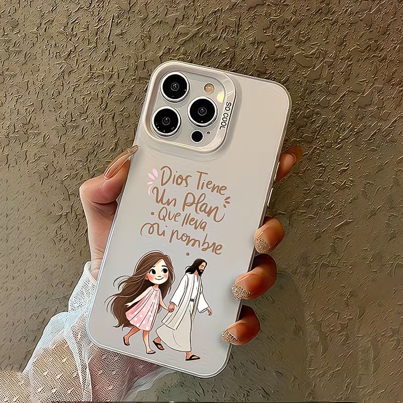 Cute Girl Walking With God Mat - Phone Cases Cute Iphone 13 review and price