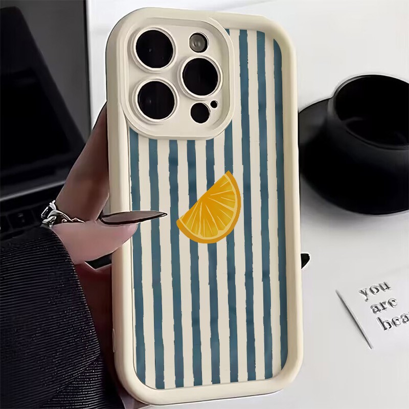 Striped Lemon Slice Pattern Ph - Phone Cases Mous review and price
