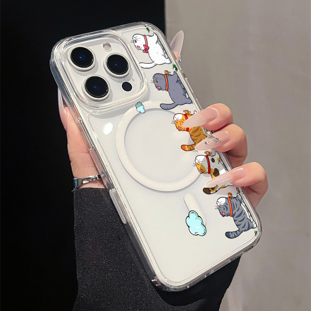 Cute Cartoon Cat Clear Phone C - Phone Cases Cute Iphone 13 review and price