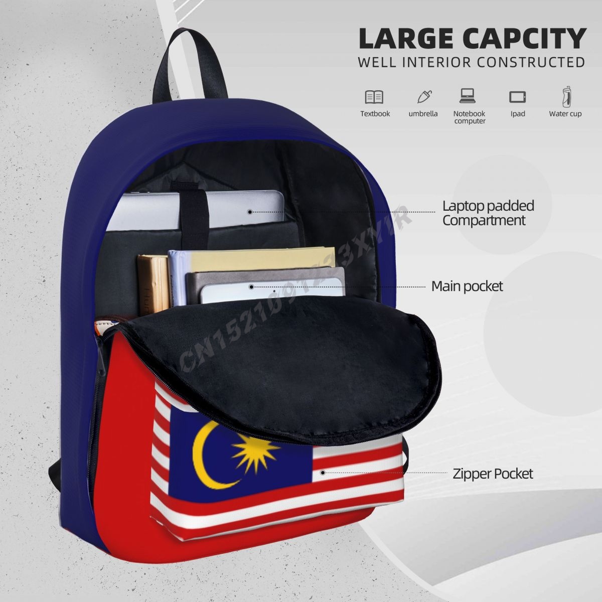 Unisex Backpack Malaysia Flag  - Phone Cases Malaysia review and price