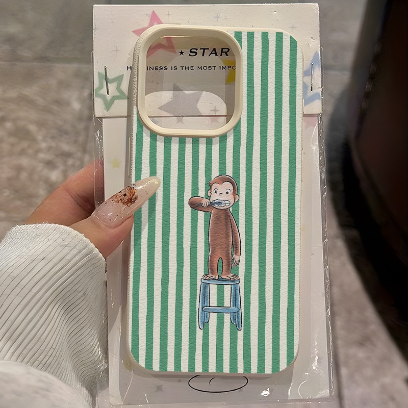 Green Striped Toothbrush Monke - Phone Cases Green review and price