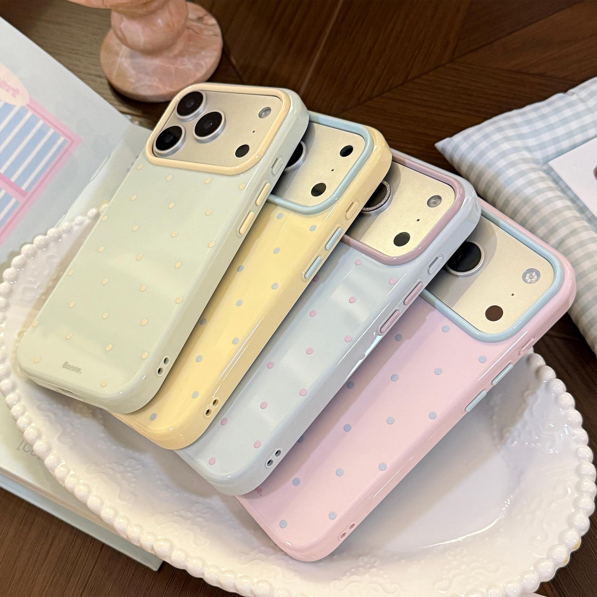 INS Korean Polka Dots Candy Co - Phone Cases Korean review and price
