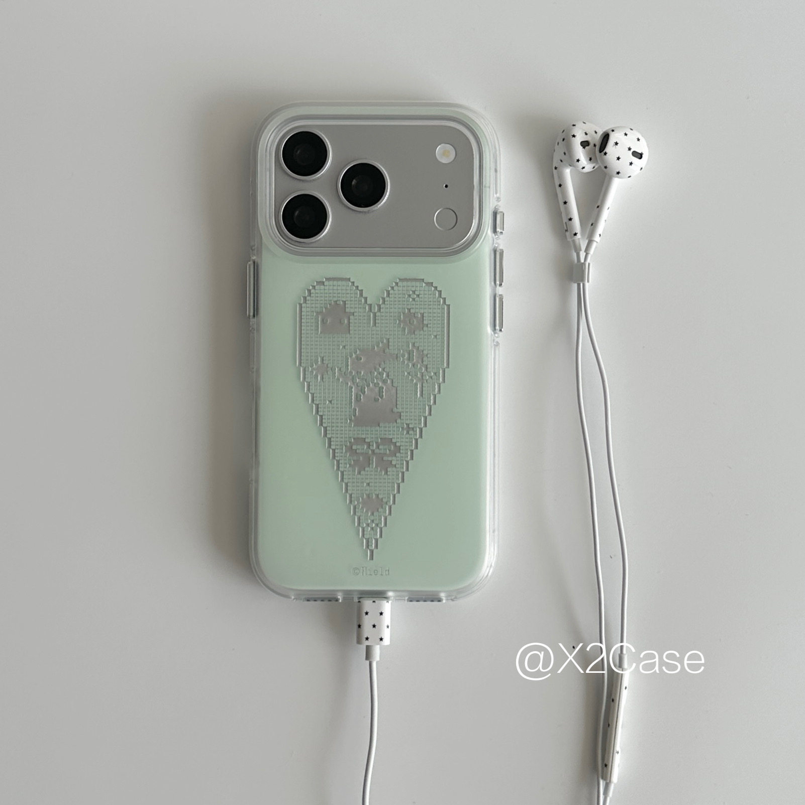 Korean Ins niche green love pi - Phone Cases Green review and price