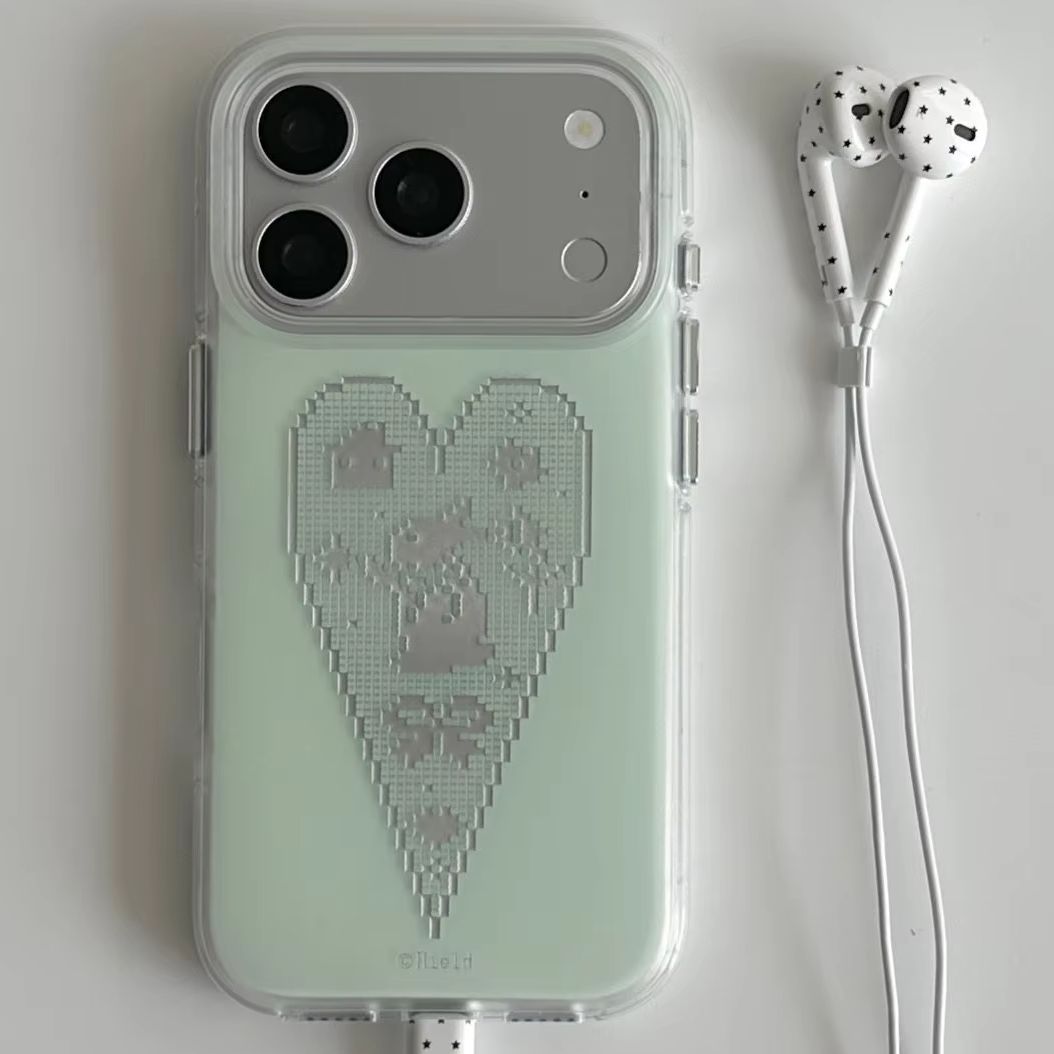 Korean Ins niche green love pi - Phone Cases Green review and price
