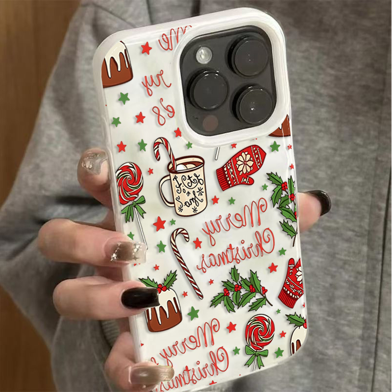 Cute Festive Christmas Pattern - Phone Cases Cute Iphone 13 review and price