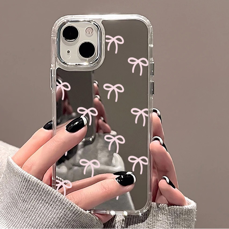Cute Pink Black Bow Pattern Mi - Phone Cases Cute Iphone 13 review and price