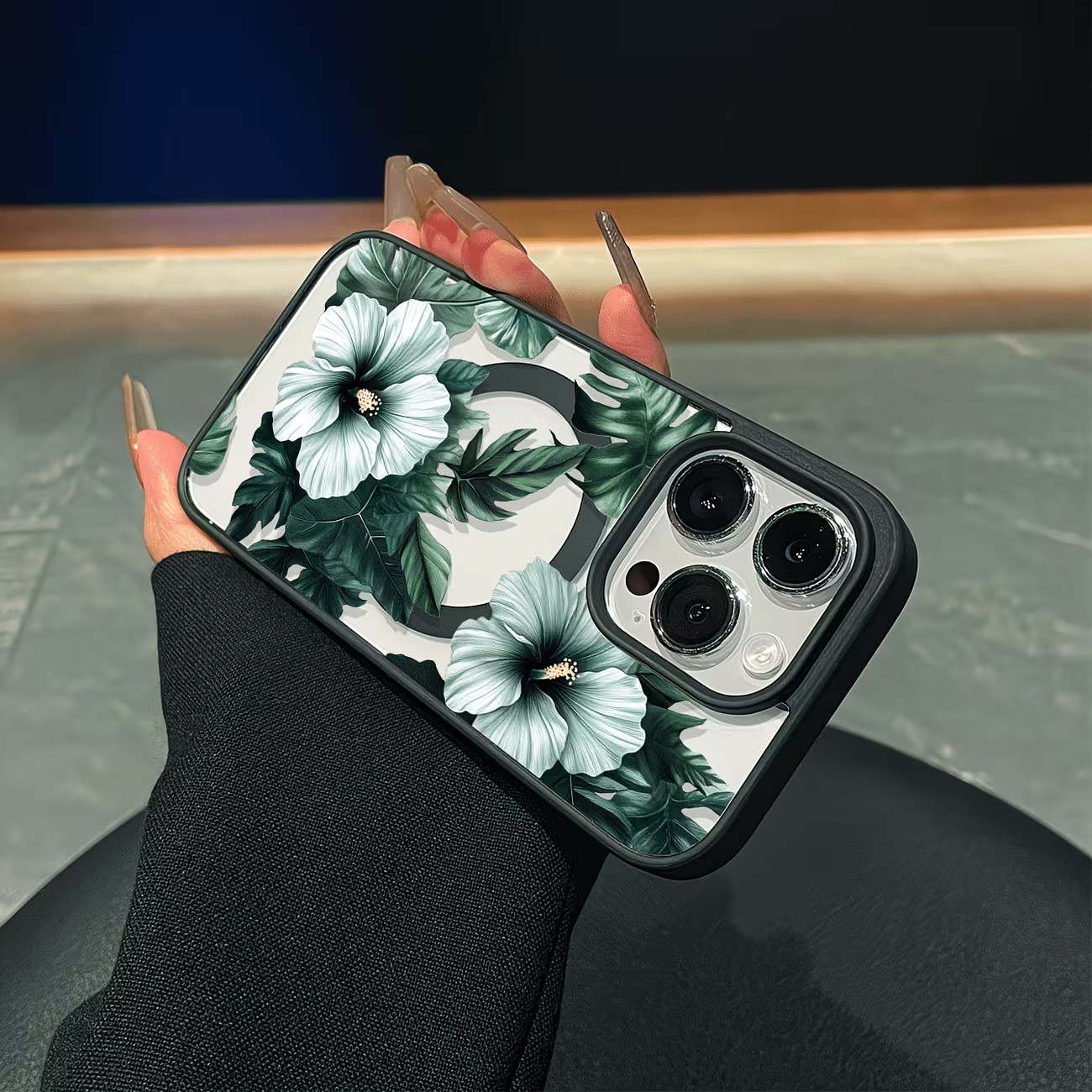 Green Floral Print Phone Case  - Phone Cases Green review and price