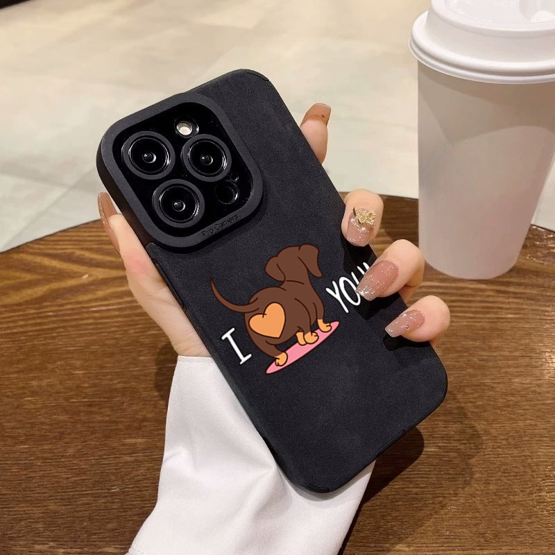 Cute Dachshund Heart Print Pho - Phone Cases Cute Iphone 13 review and price