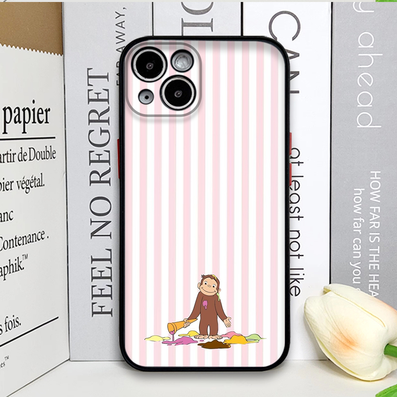 Cartoon Striped Monkey Holding - Phone Cases Iphone 17 review and price